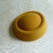 Mustard Yellow Gold Pillbox Style Faux Wool Felt Fascinator Base for DIY Hat Projects Millinery Supply