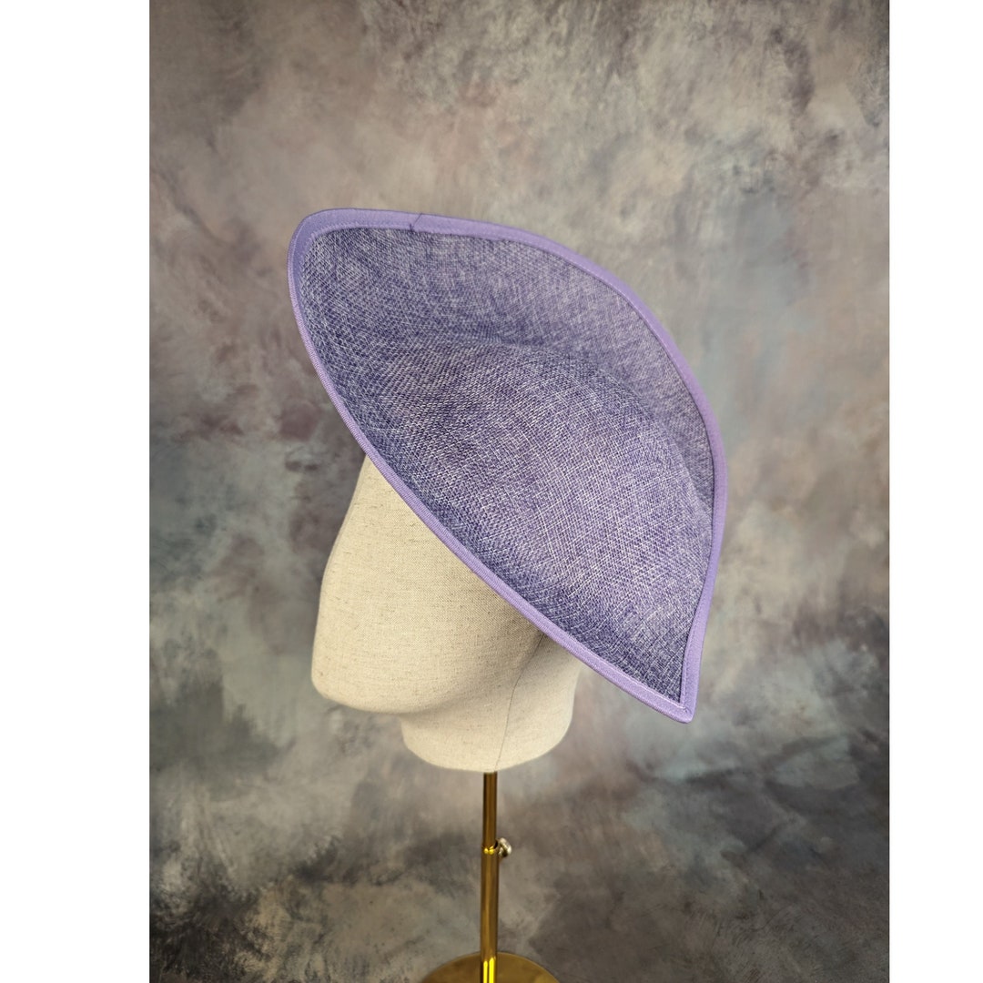 12 Purple Heather Hat Base Fascinator Hat Form for DIY Millinery Supply