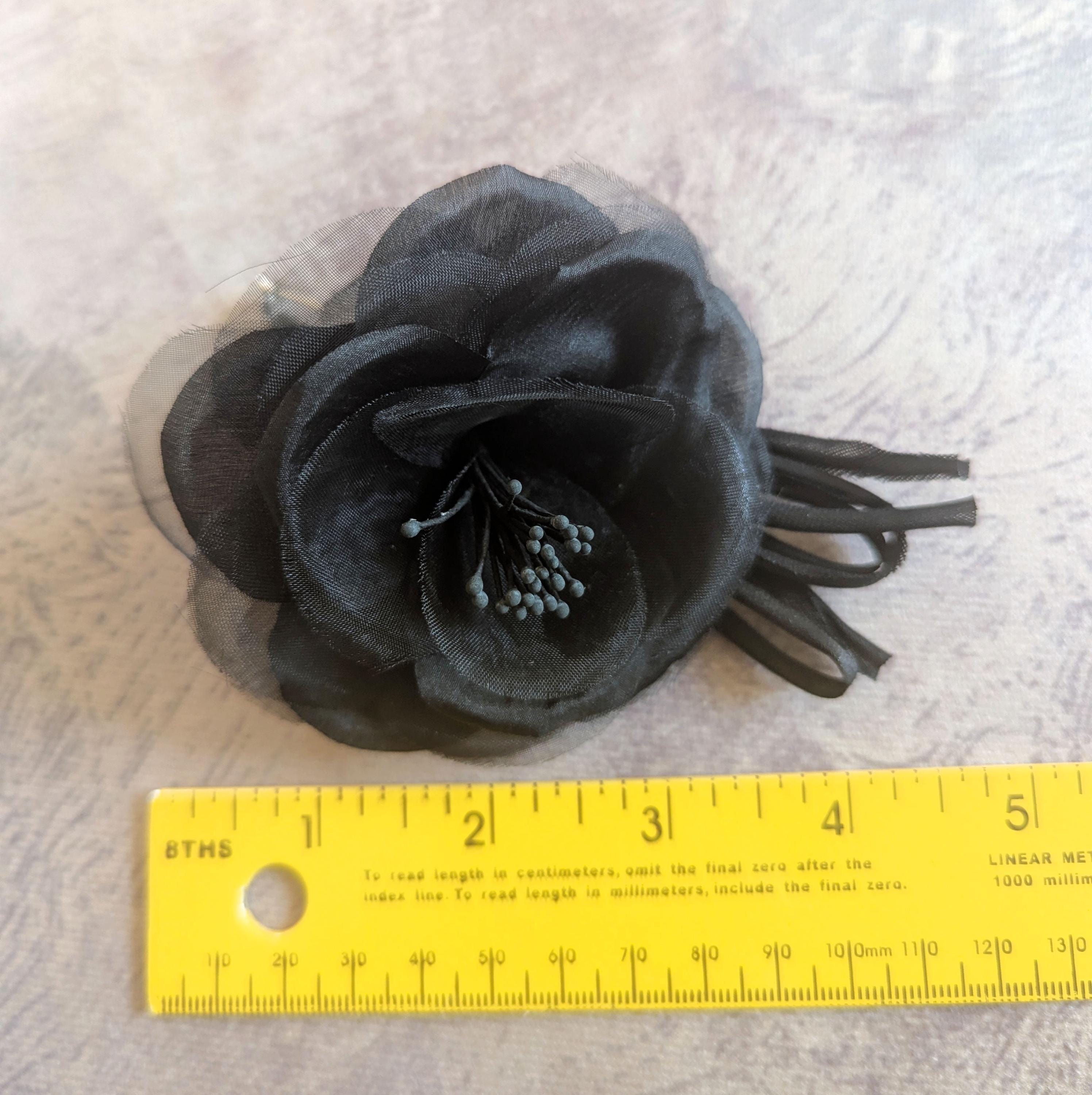 CLEARANCE SALE One Small Rose Blossom With Pin NOS Millinery
