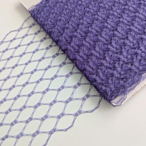 Light Purple Veiling for Vintage Style Hats Millinery Supply 9 Inch Birdcage Russian French Netting DIY Veils Blushers