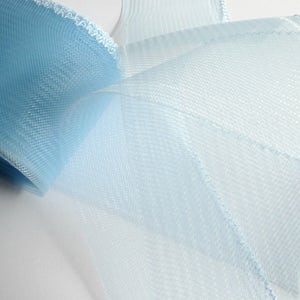 3 Inch Crin Light Blue Horsehair Braid Thread Edge for Hats DIY Millinery Supply Embellishment image 3