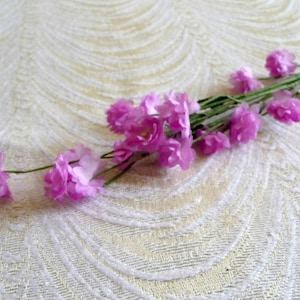 Vintage Baby's Breath Flower Spray Dark Mauve Pink NOS for Weddings Hair Clips Bouquet Corsage Tiny Blossoms Gypsophila 1FV0004M image 1