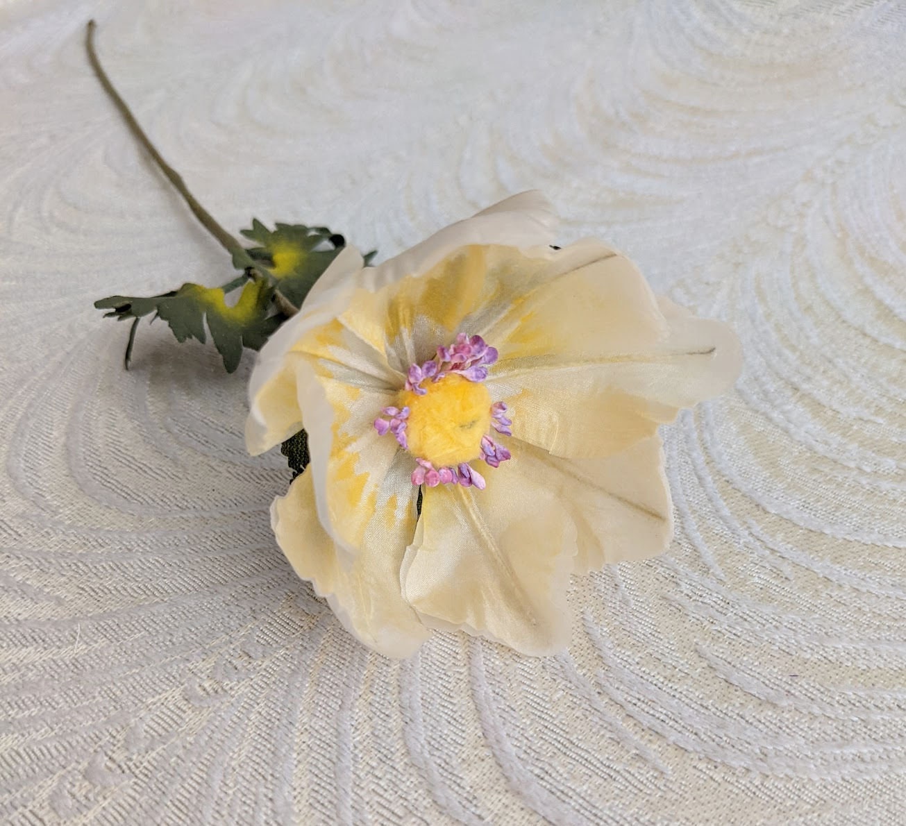 Vintage Millinery Flower 1"Shade Fuschia Anemone 3p KP4 