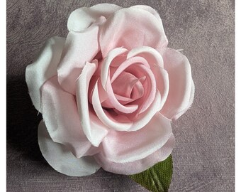 4.5" Pink Ivory Rose Ombre Shaded Silk Millinery Flower CLEARANCE SALE MR-11