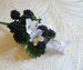 Beaded Blackberry Fruit Spray with Blossoms for Hats Crafts Costumes F18A 