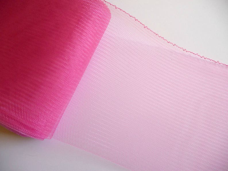 6 Inch Crin Hot Pink Horsehair Braid Thread Edge for Hats DIY Millinery Supply Embellishment image 3