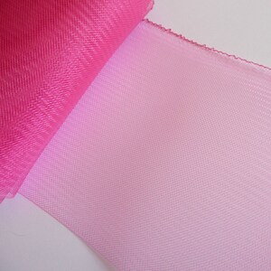 6 Inch Crin Hot Pink Horsehair Braid Thread Edge for Hats DIY Millinery Supply Embellishment image 2