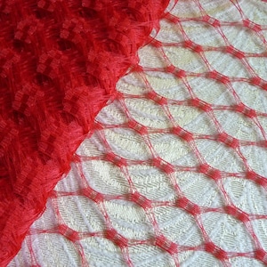 Red Veiling for Vintage Style Hats Millinery Supply 9 Inch Birdcage Russian French Netting DIY Veils Blushers