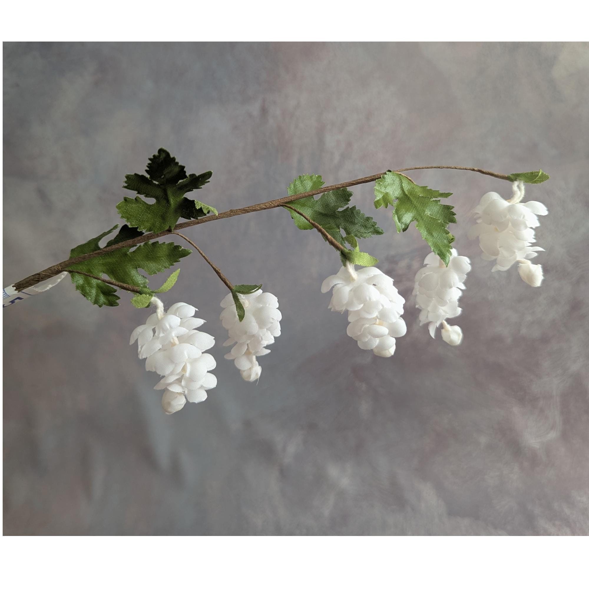 Vintage Hops Flowers From Germany Millinery Dangle Blossoms Snow