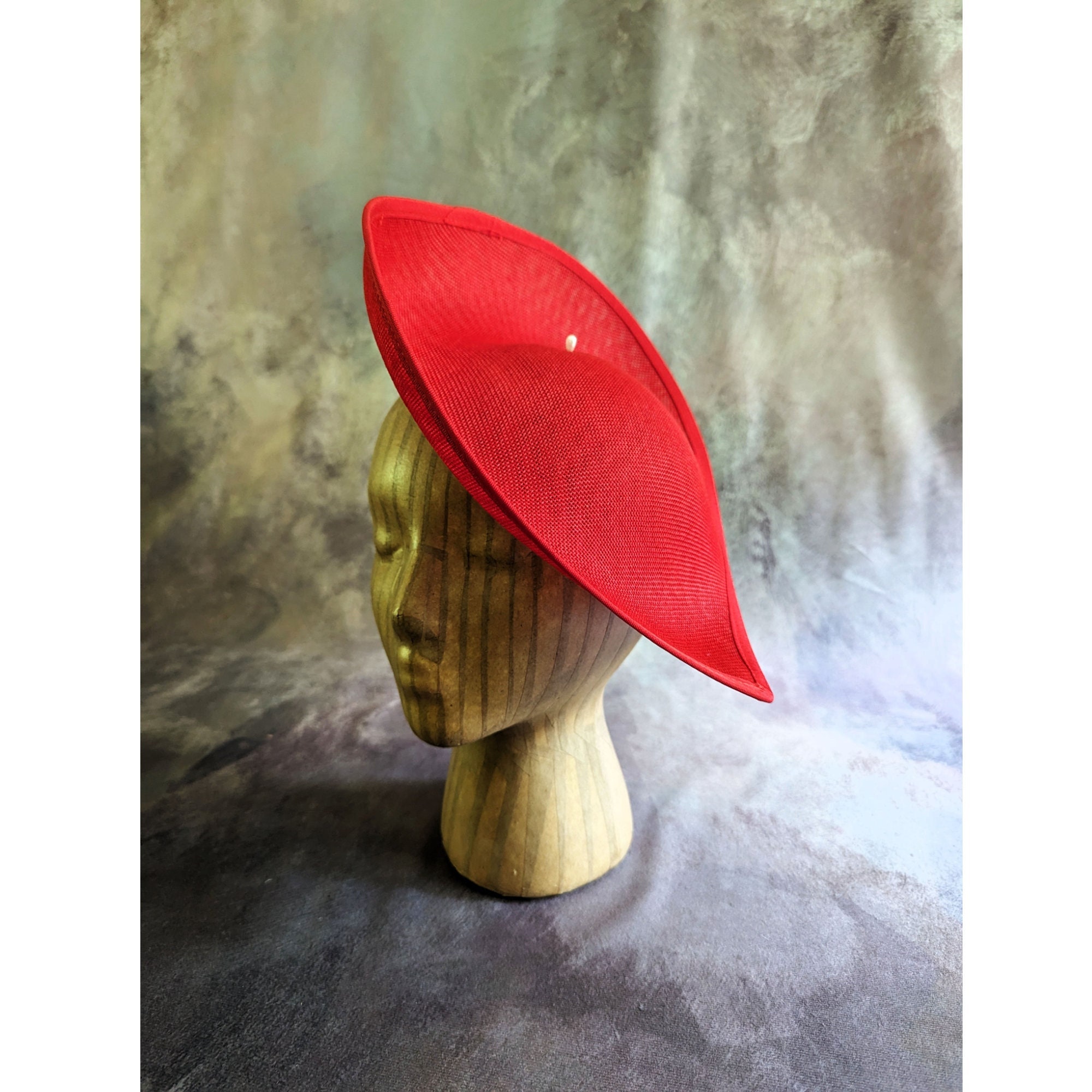 9746 Diy Saucer Sinamay Hat Base- Teardrop Fascinator HOW TO MAKE A  main image 3