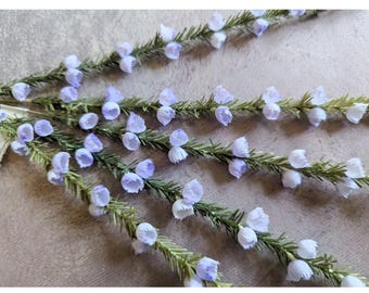 969　アネモネ Vintage Purple Magenta Plum Anemone Flowers Bunch of 6 Silk