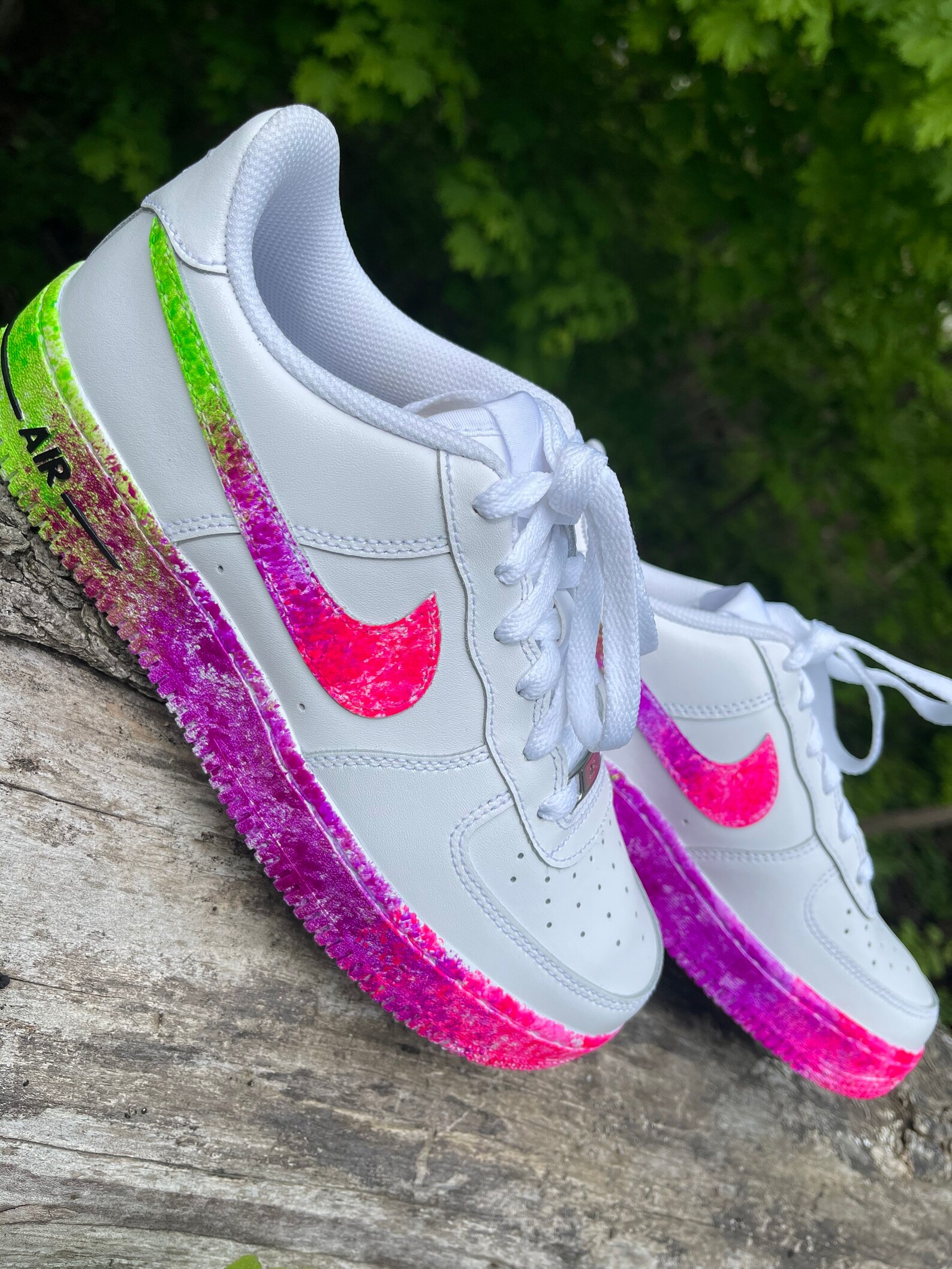 air force 1 black and neon