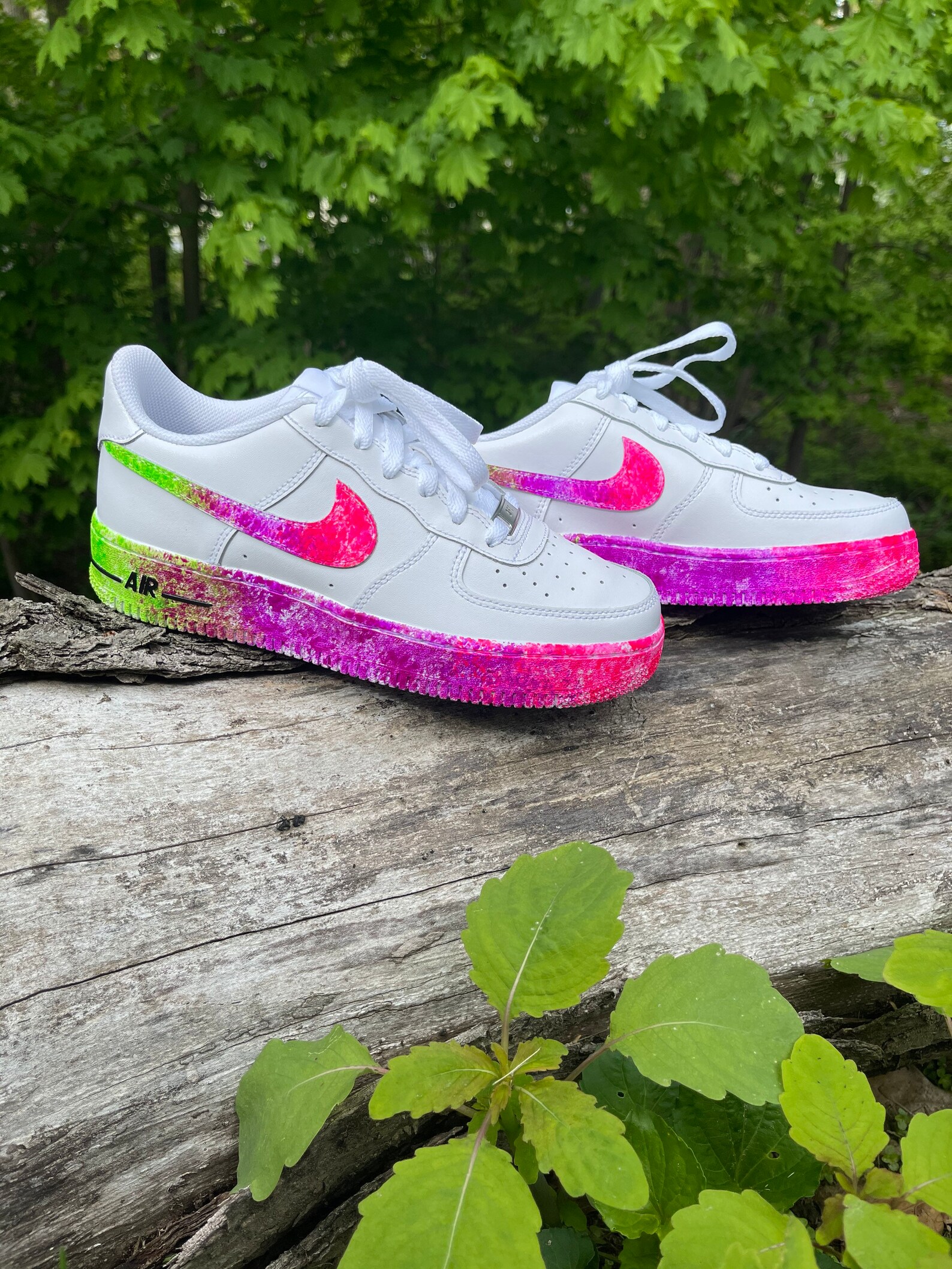 air force 1 black and neon