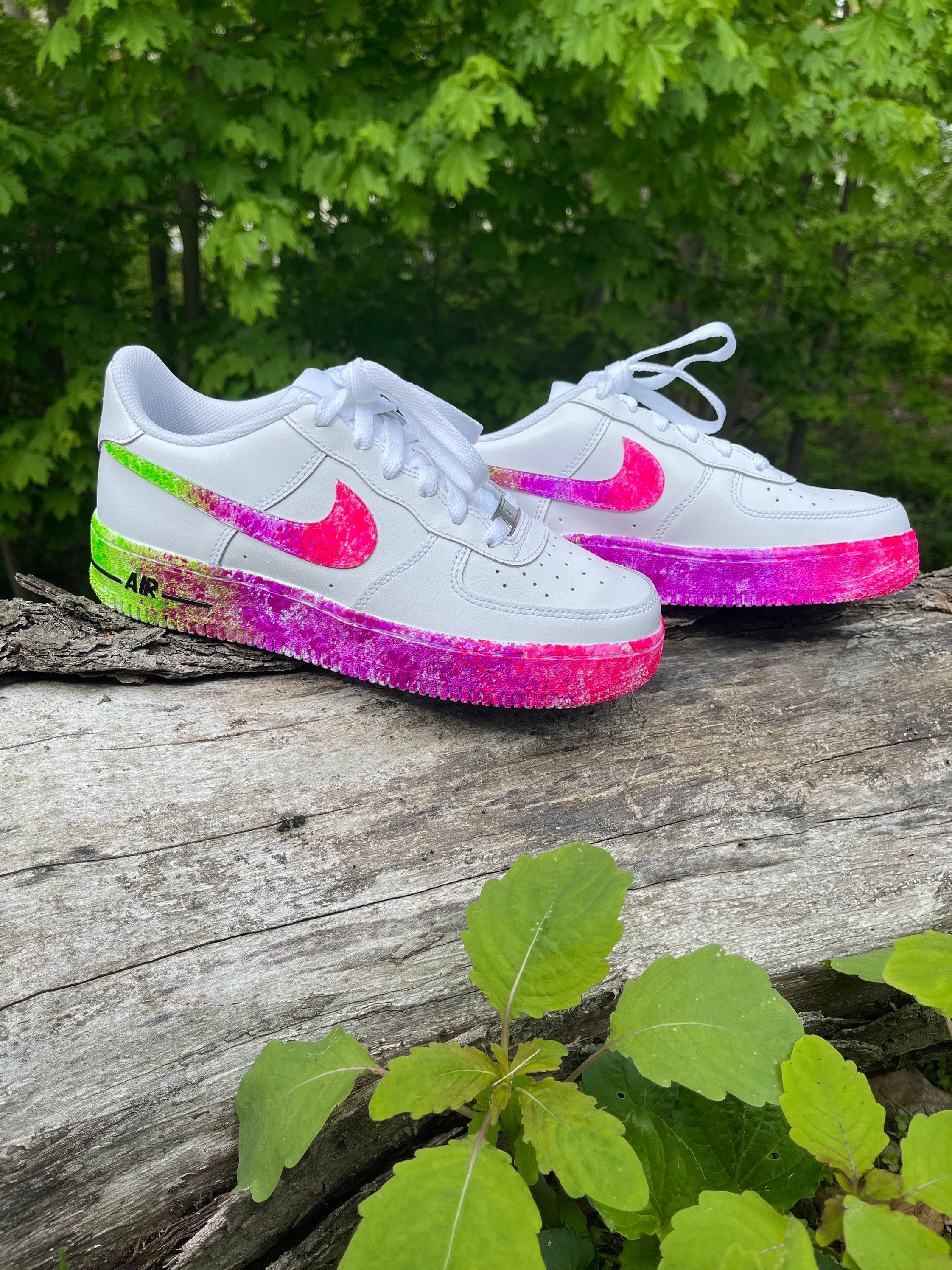 custom air force 1 neon