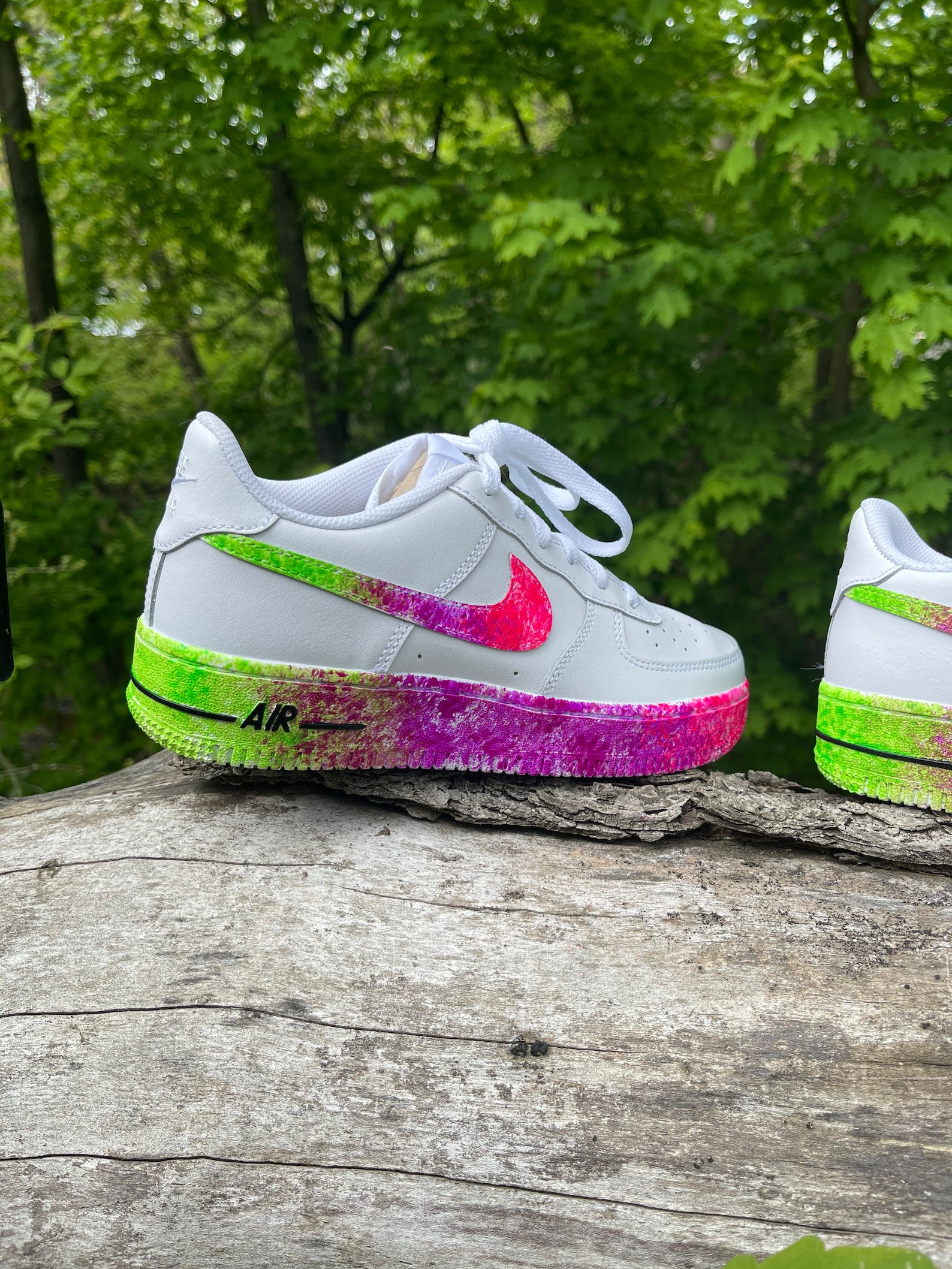 custom air force 1 neon