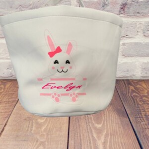 Personalized Easter Basket, Easter Bunny, Easter Gifts for Kids,