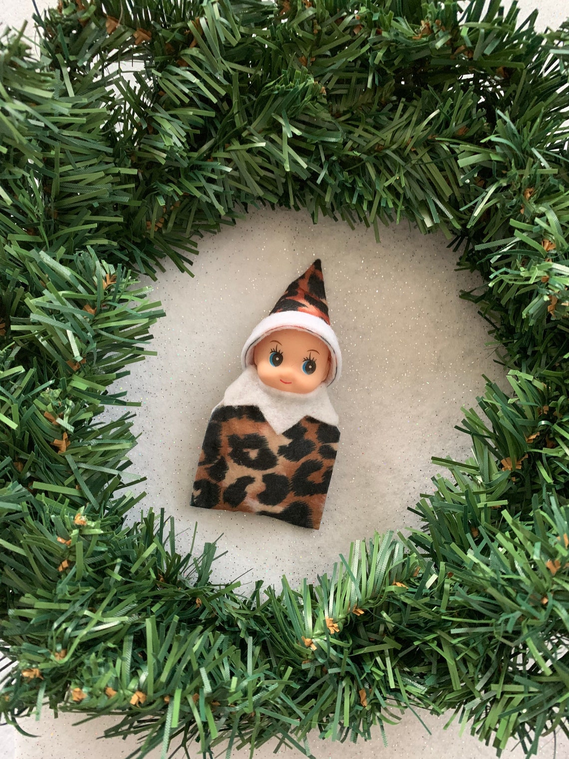 Cheetah Leopard Baby Elf Doll Christmas Elf Toddler Elf Etsy