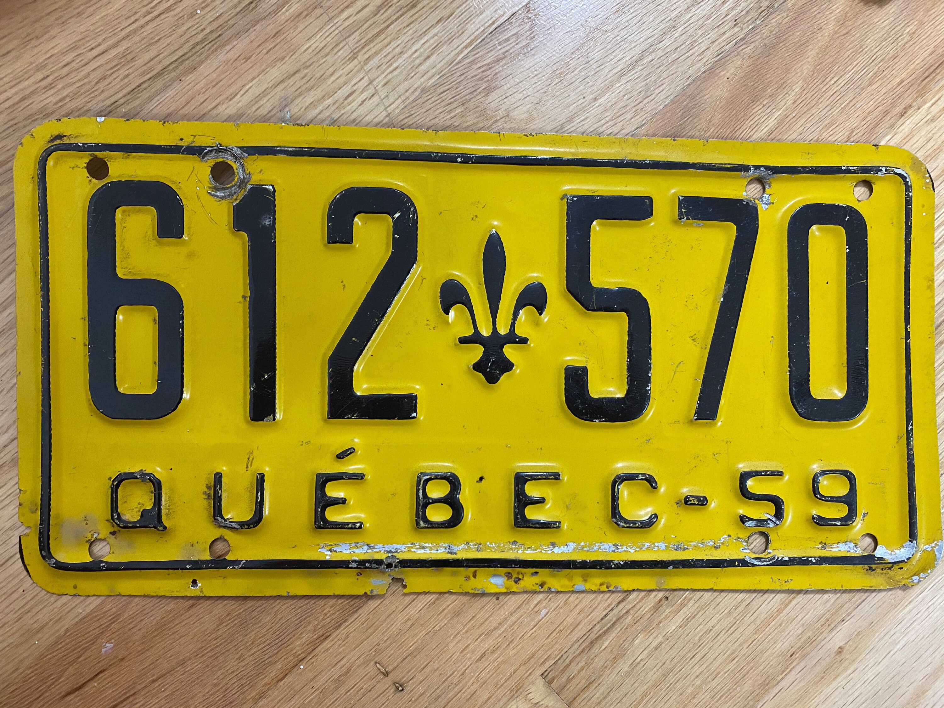 Quebec License Plate for sale Only 4 left at 75