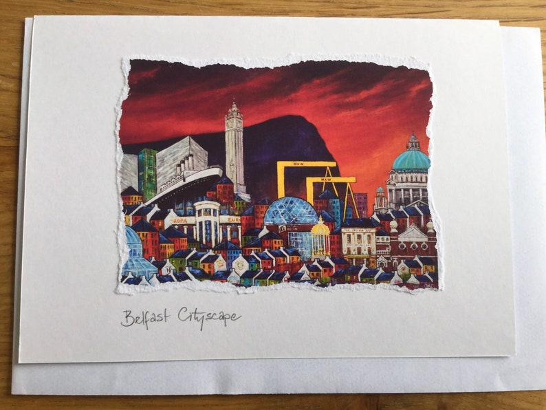 Belfast cityscape cards