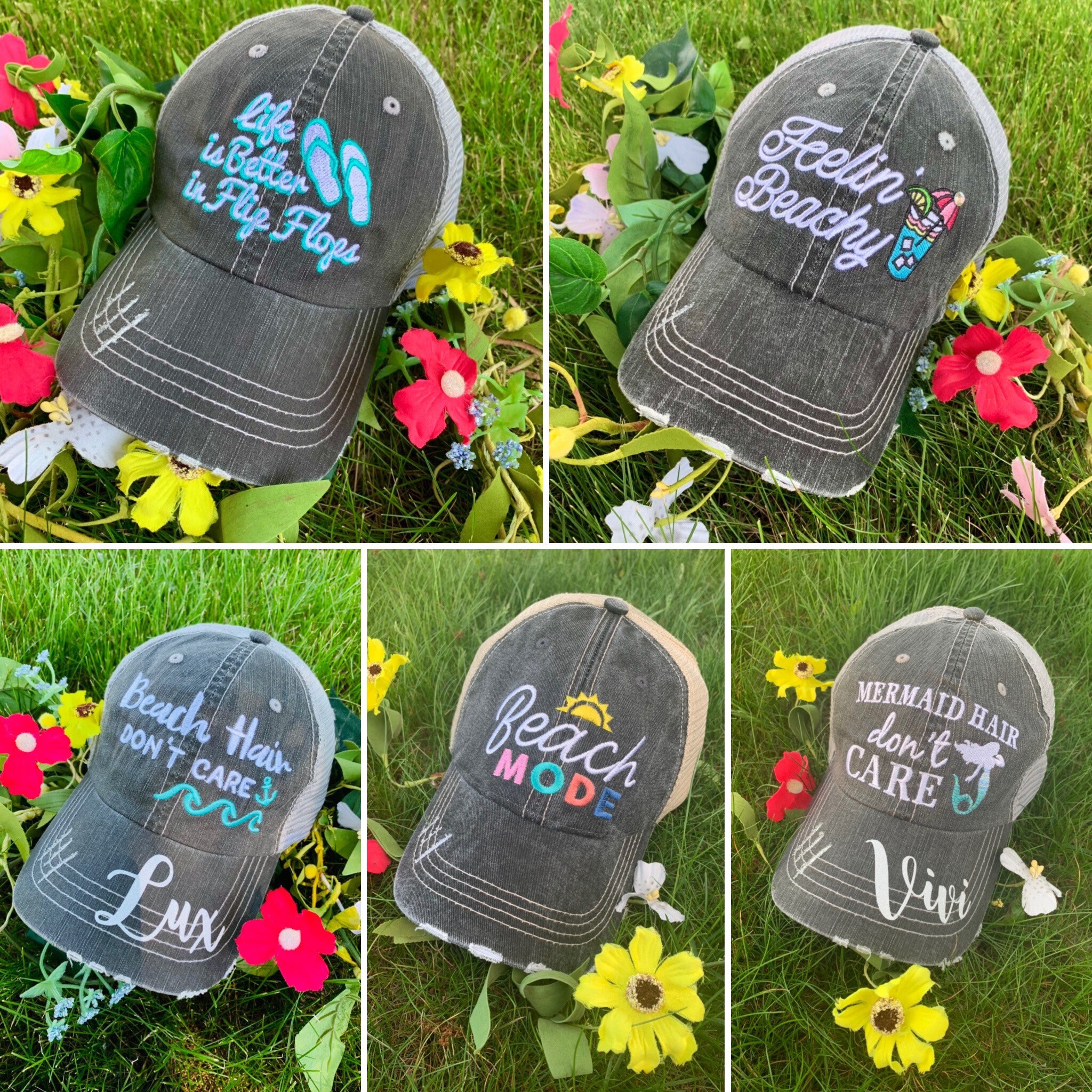 Personalized Beach Hat Beach Please 