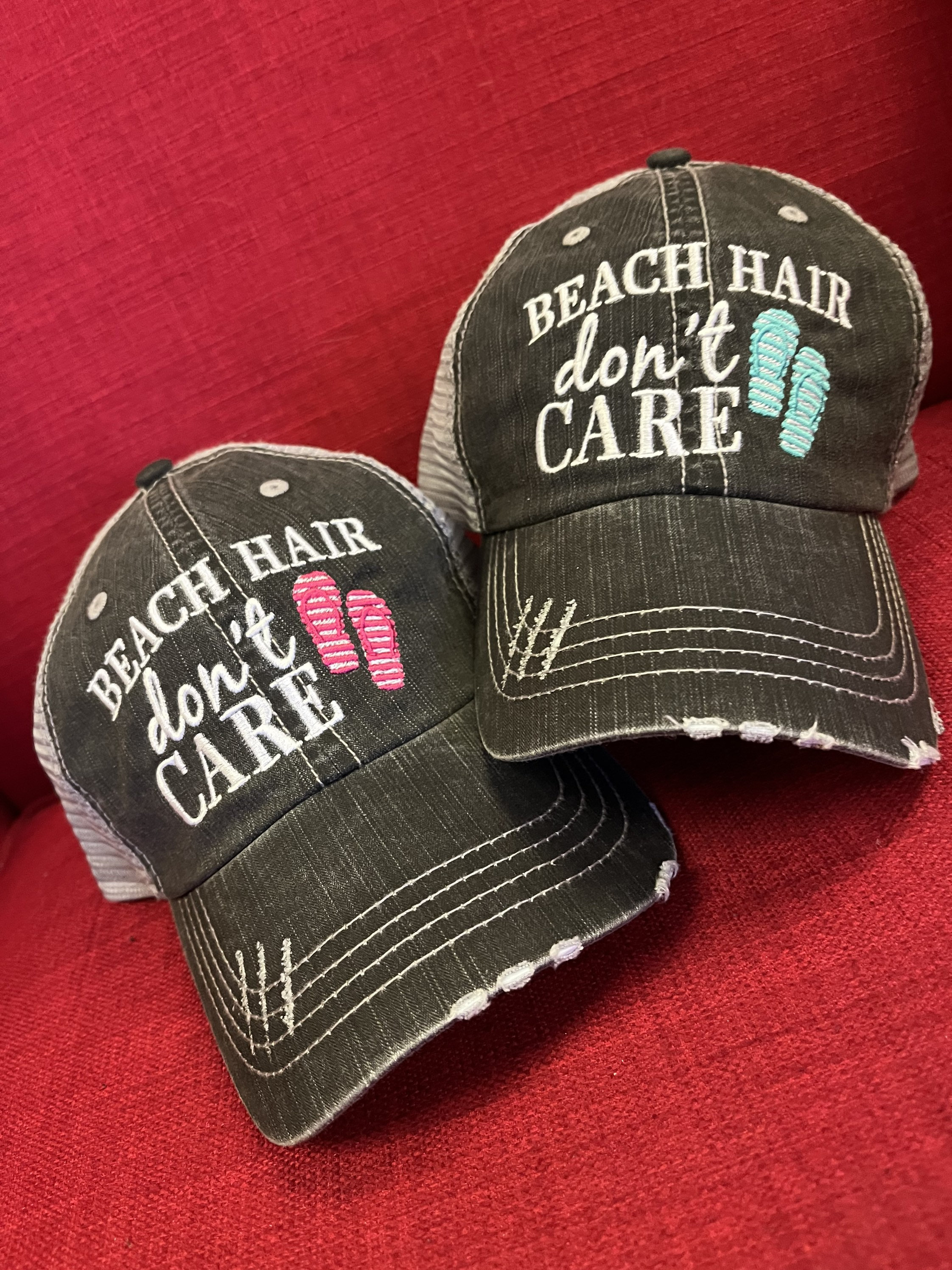 Personalized Beach Hats Beach Hair Dont 
