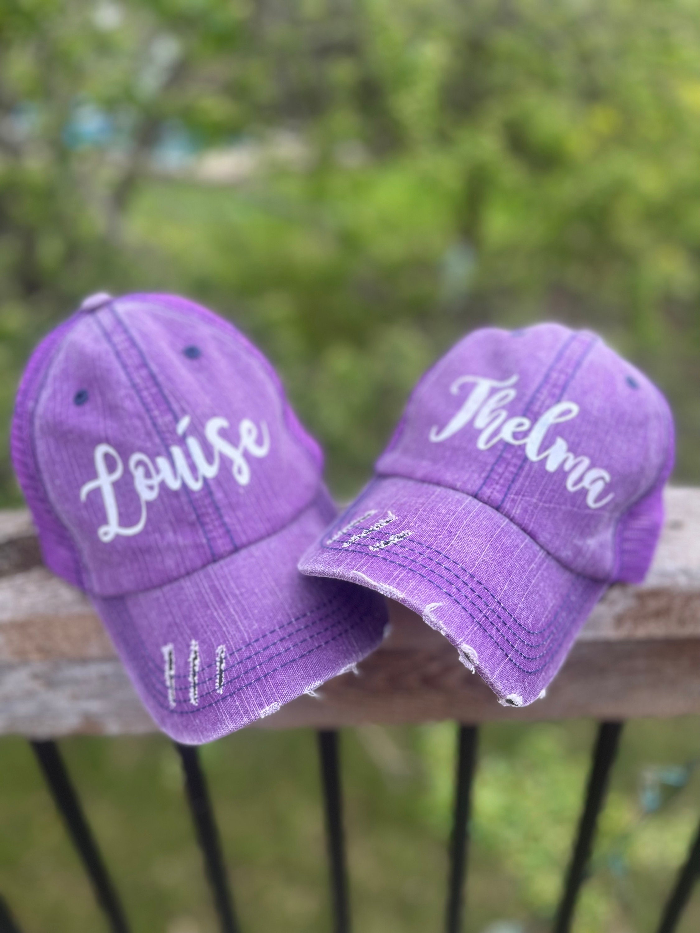 Thelma & Louise Distressed Trucker Hats