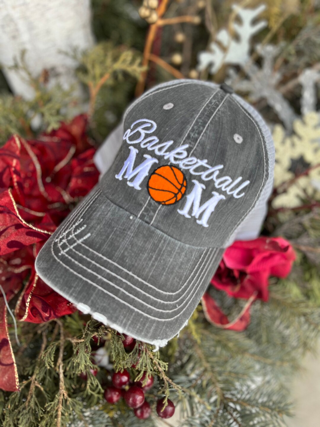 Personalized Basketball Hats Basketball Mom Embroidered Womens Etsy