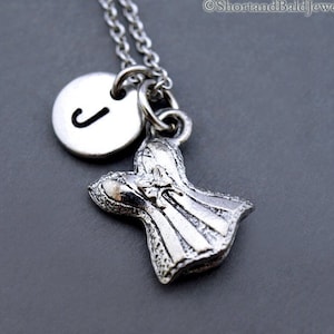 Corset necklace, Bustier charm necklace, Corset charm, lingerie charm, Bra charm, Camisole, initial necklace, personalized, monogram