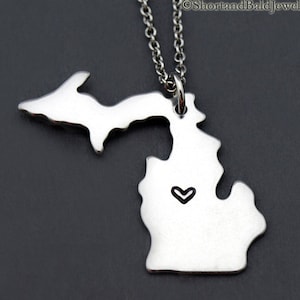 Missouri-Halskette, Griffin-Karte Charme, Griffin-Silhouette, Fernbeziehung, Paar-Halskette, beste Freunde Halskette