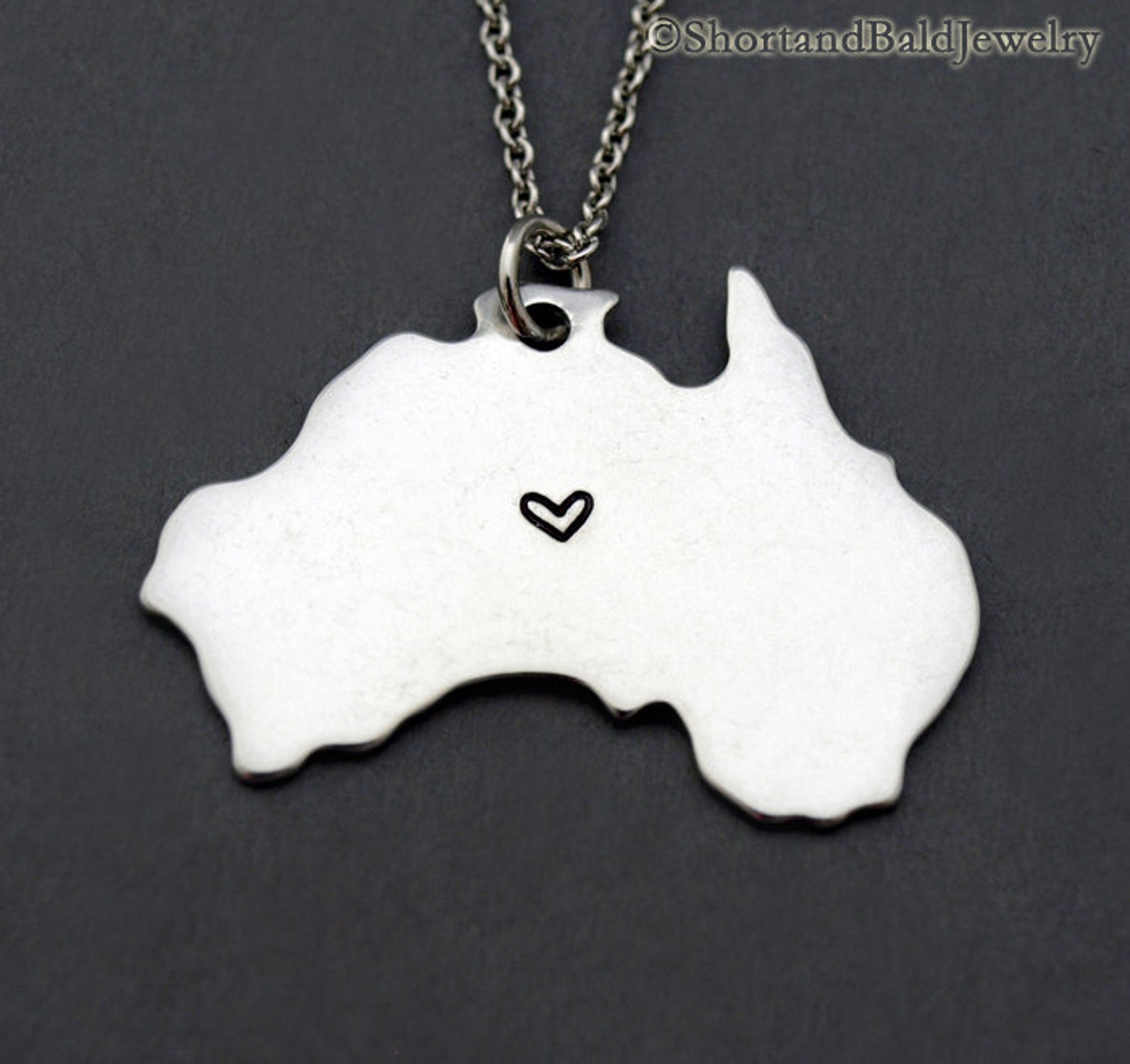 Australia Map Necklace Australia Map Charm Australia Etsy