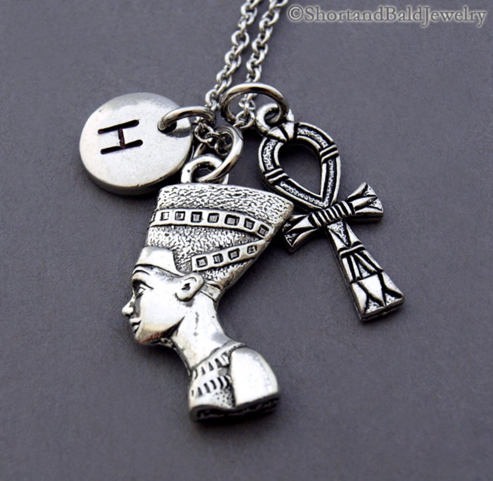 Nefertiti Necklace Great Royal Wife Pharaoh Akhenaten ANKH Etsy