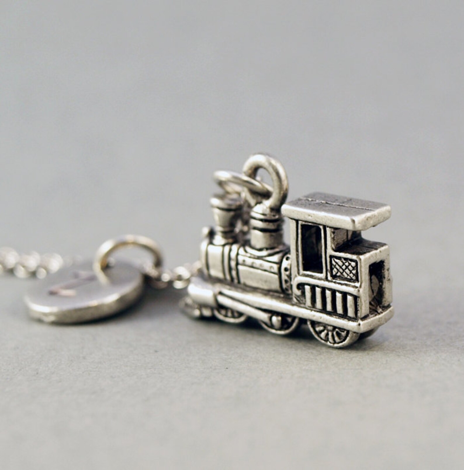 Steam Train Necklace Train Necklace Train Pendant Initial Etsy UK