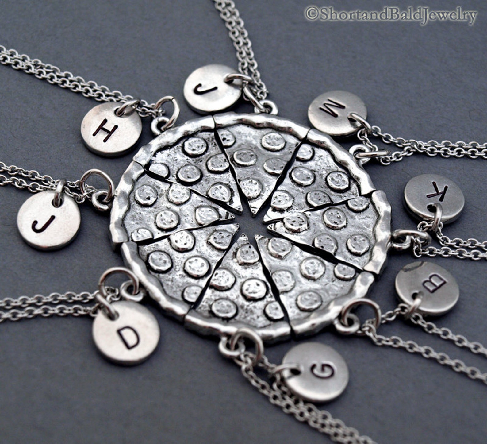 Pizza Necklace Pizza Slice Necklaces Set of 6 7 8 Etsy