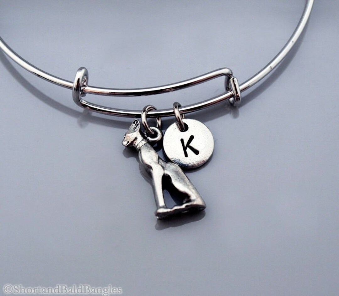 Brazalete de gato de plata pulsera de gato pulsera de