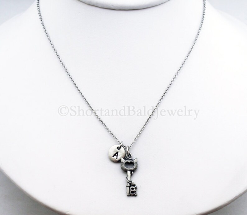 Devil key necklace Antique key Devil key charm Evil key Etsy