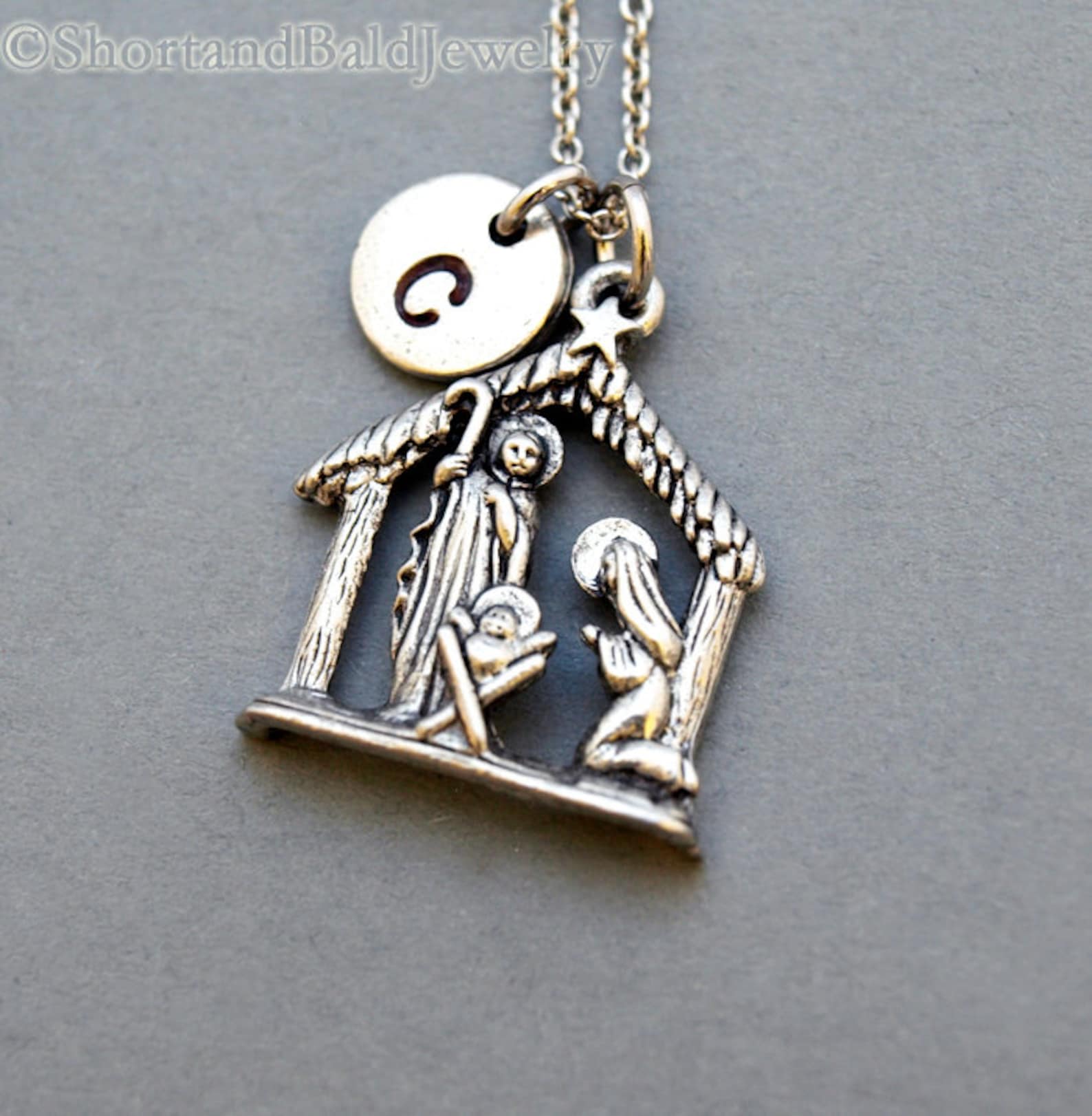 Nativity Scene Necklace Christmas Nativity Scene Birth of Etsy