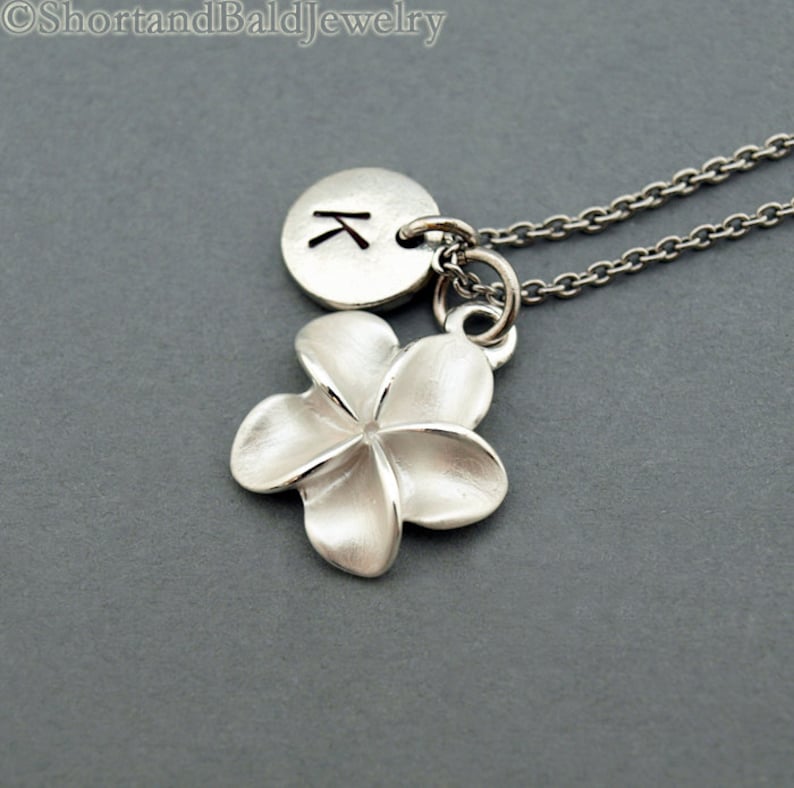 Frangipani necklace white frangipani Plumeria antique Etsy