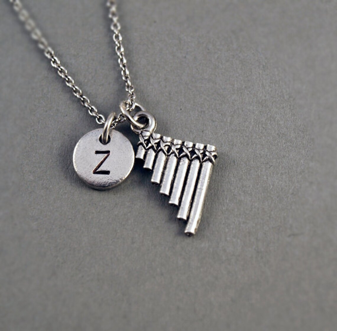 Pan flute Necklace pan pipes Pan flute charm antique Etsy