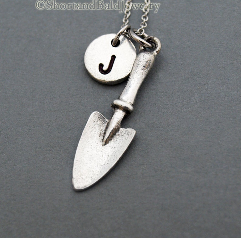 Garden Spade Necklace Gardening Spade Antique Silver Etsy