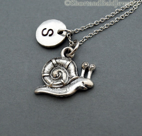 Snail Charm Sterling Silver Antiqued Finish Snail Charm Sterling Silver Antiqued Finish