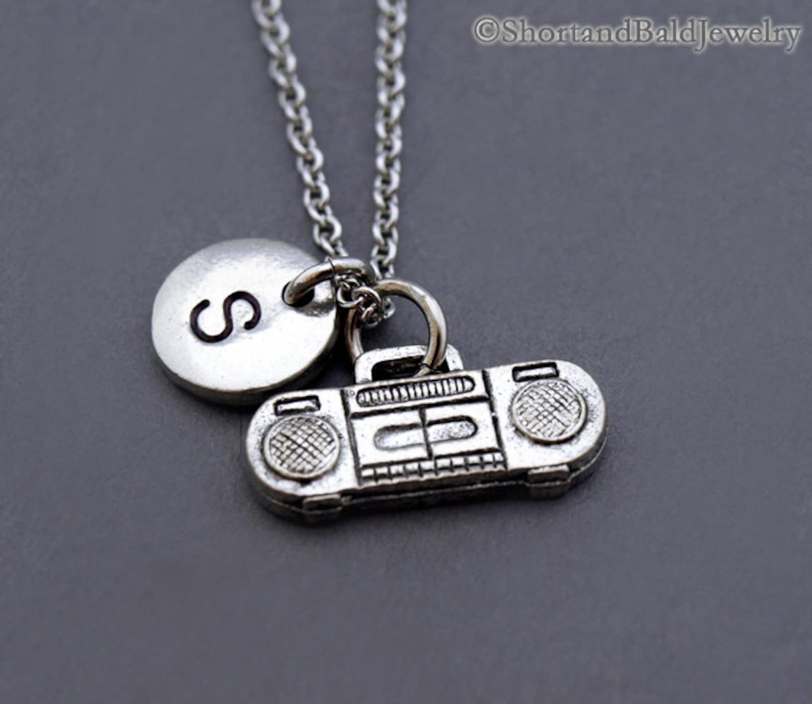 Boombox Necklace Boom Box Necklace Cassette CD Player Retro Etsy