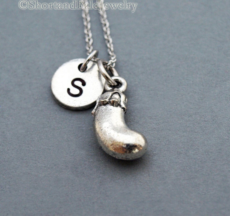 Eggplant Charm Necklace Vegetable Charm Silver Egg Plant Etsy