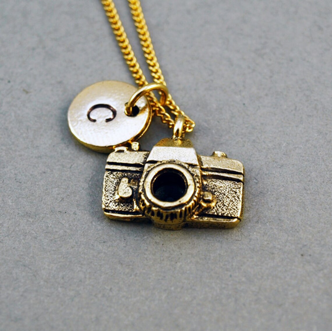 Camera Necklace Camera Charm Jewelry Gold Camera Charm Etsy