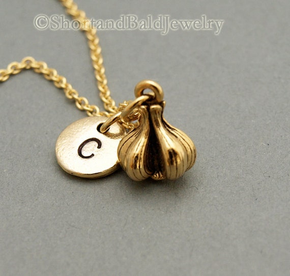 Garlic Cloves 3D Charm Necklace 