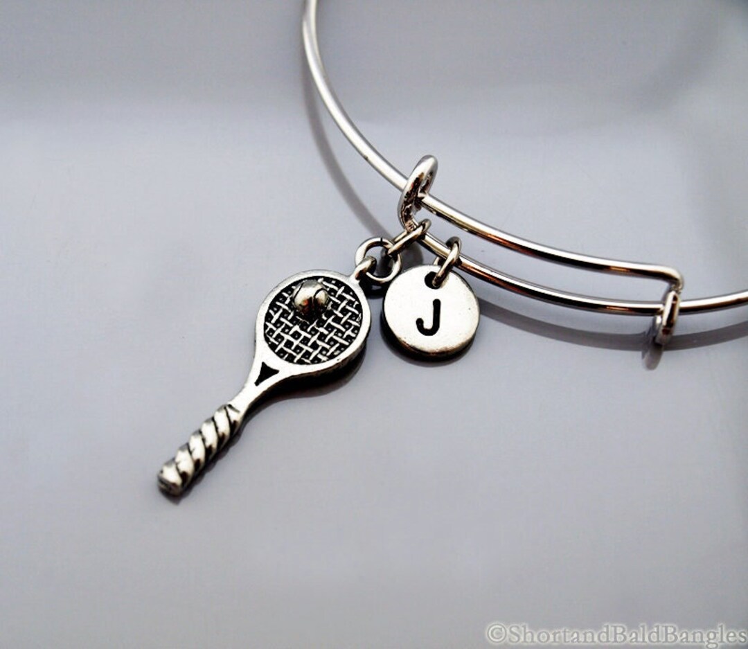 Tennis Racket Bangle, Tennis Racquet, Tennis Bracelet, Expandable