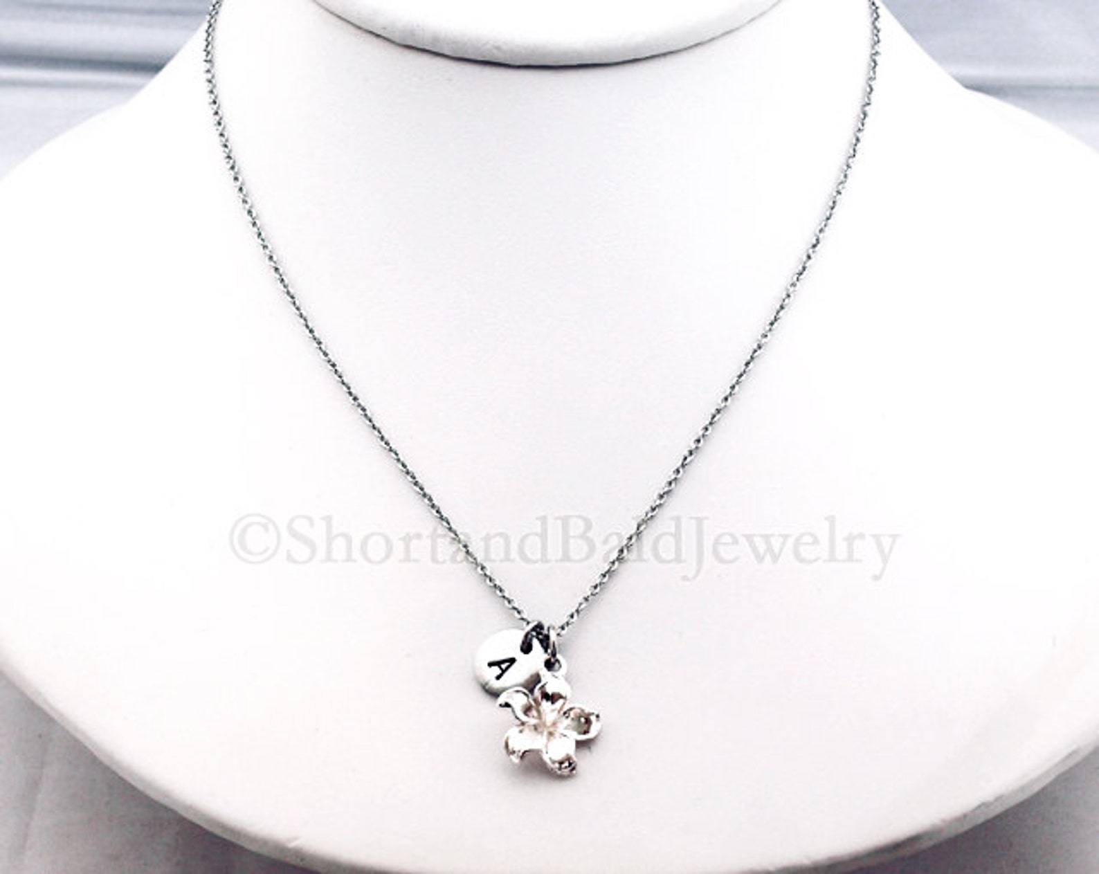 Frangipani Necklace Silver Frangipani Plumeria Antique Etsy