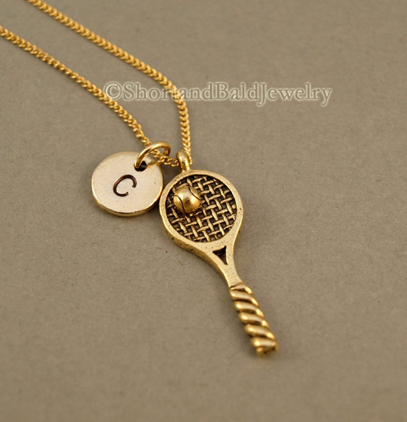 Tennis Necklace Tennis Racket Necklace Tennis Ball Tennis Etsy