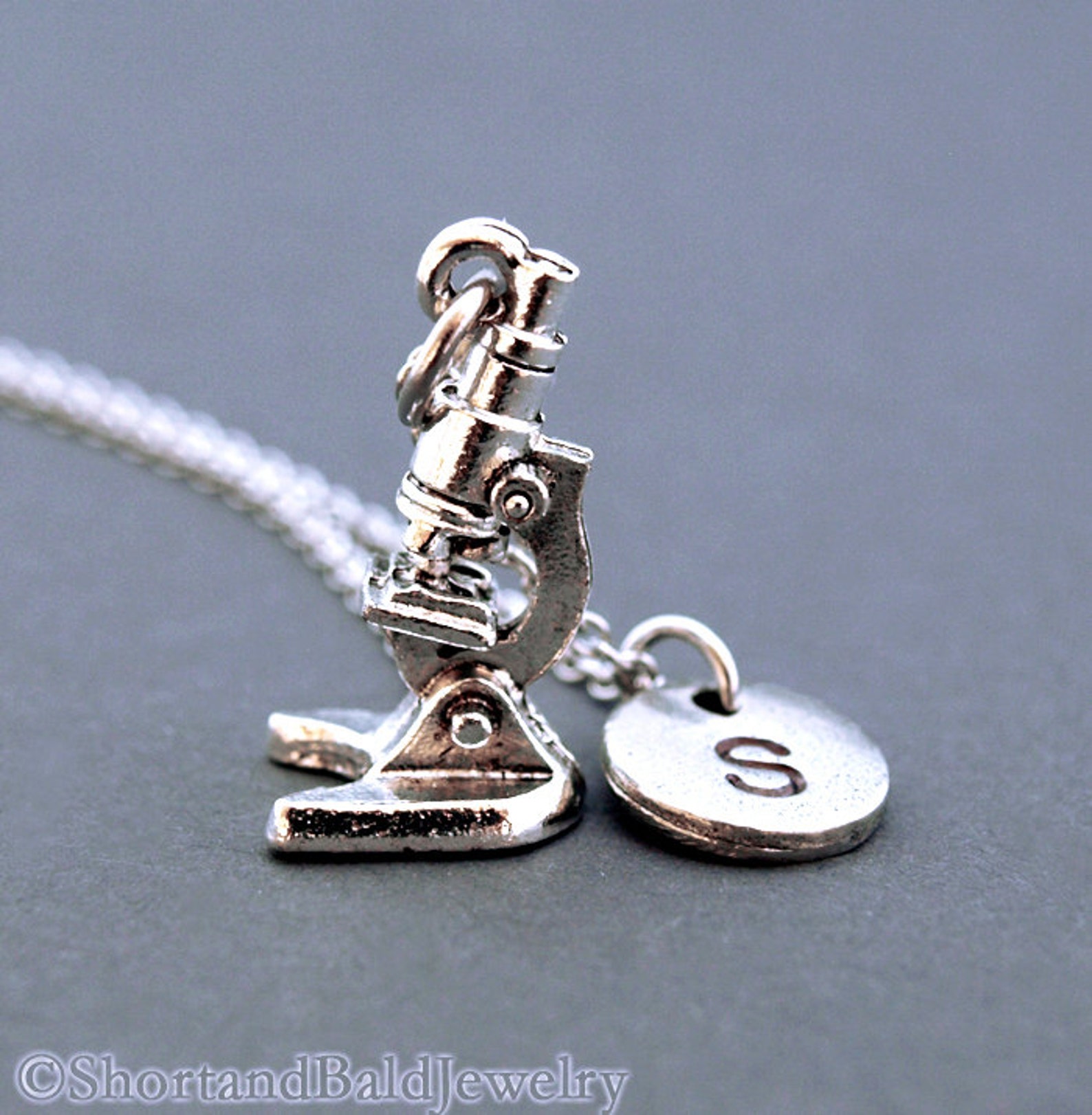 Microscope Necklace Laboratory Microscope Lab Microscope Etsy