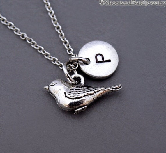 Sparrow Bird Charm Antiqued Sterling Silver Sparrow Bird Charm Antiqued Sterling Silver