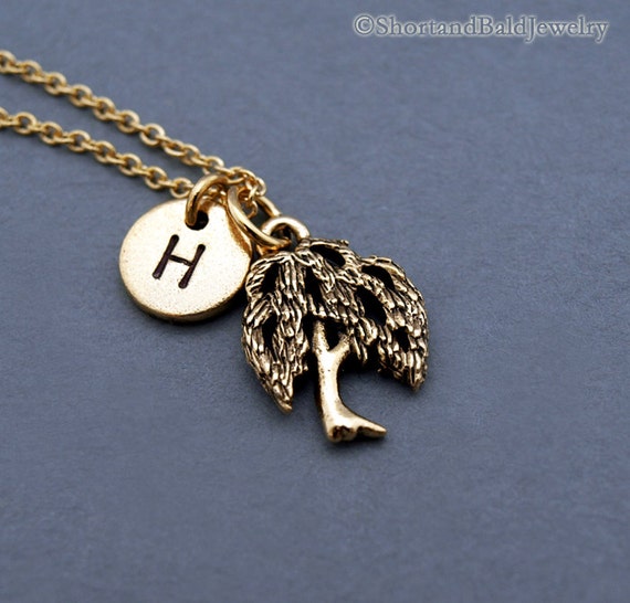 Willow tree initial necklace deals